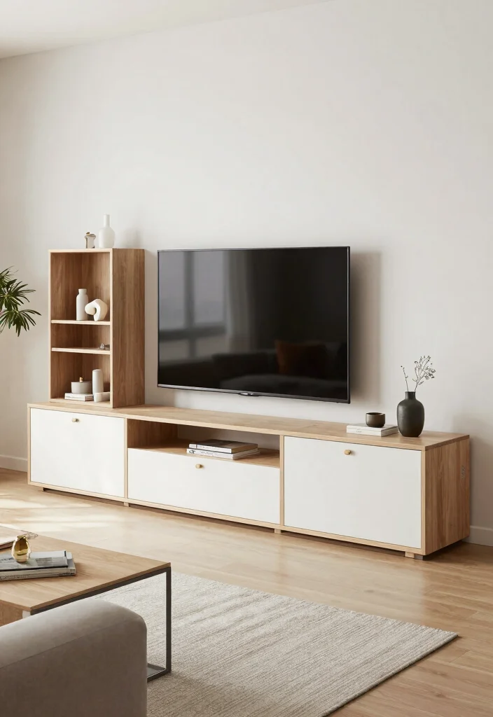 16 TV Unit Table Design Ideas With Functional Elegance 12 16 TV Unit Table Design Ideas With Functional Elegance - 11. Modular TV Units for Customization 1