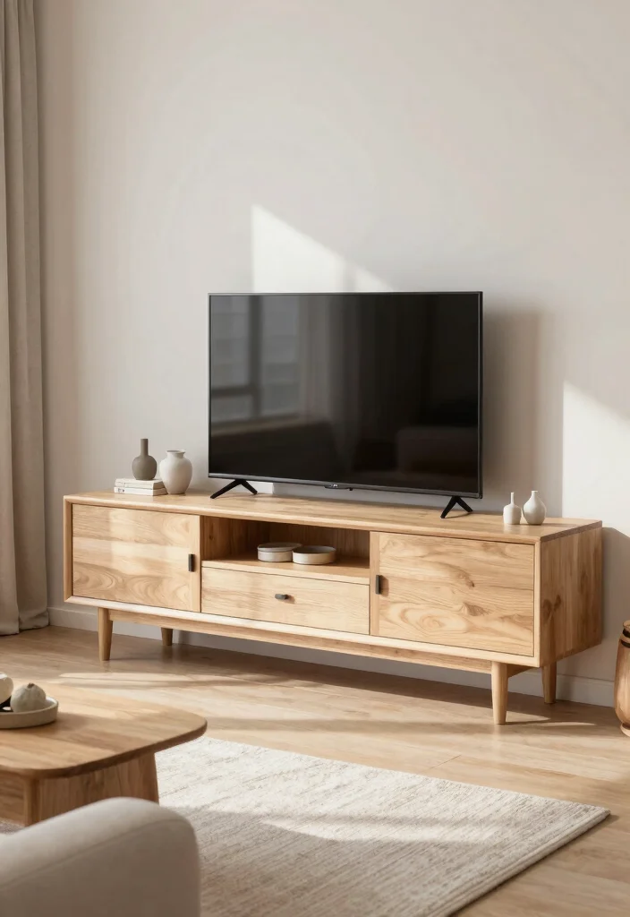 16 TV Unit Table Design Ideas With Functional Elegance 17 16 TV Unit Table Design Ideas With Functional Elegance - 16. Scandinavian-Inspired Designs for Tranquility 1