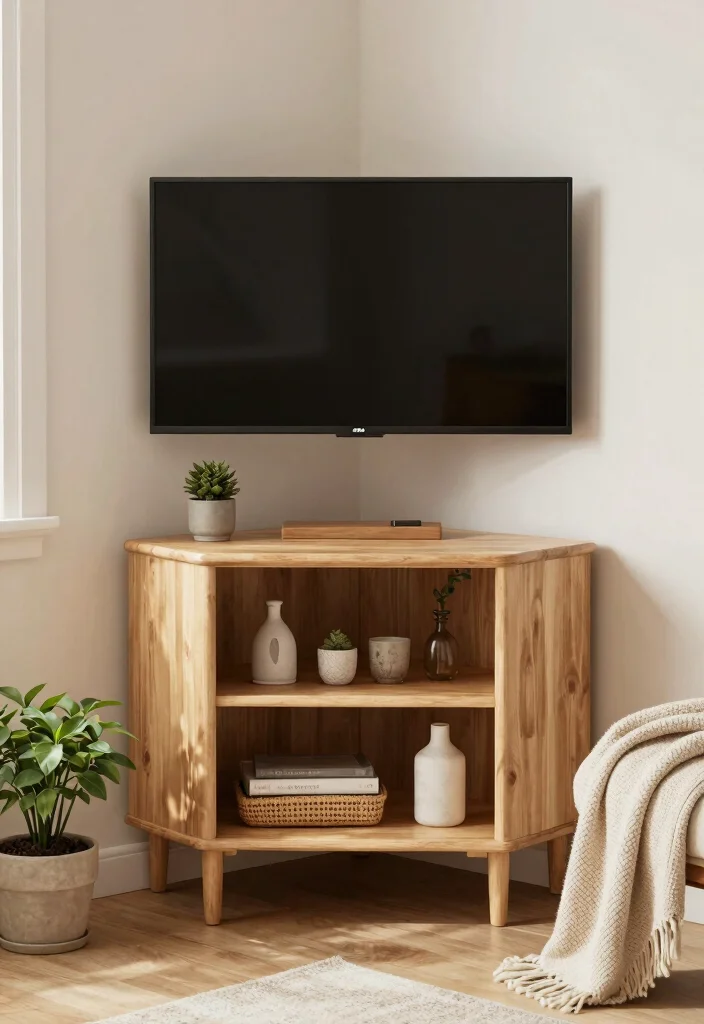 16 TV Unit Table Design Ideas With Functional Elegance 3 16 TV Unit Table Design Ideas With Functional Elegance - 2. Compact Corner Units to Maximize Space 1