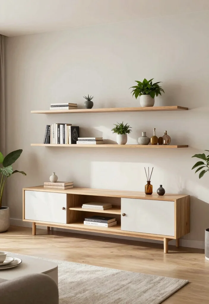 16 TV Unit Table Design Ideas With Functional Elegance 6 16 TV Unit Table Design Ideas With Functional Elegance - 5. Open Shelving Units for a Contemporary Look 1