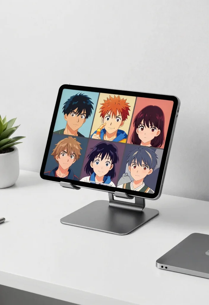 17 Anime Desk Setup Ideas With Cool Aesthetic Vibes - 9. Digital Display Features 1