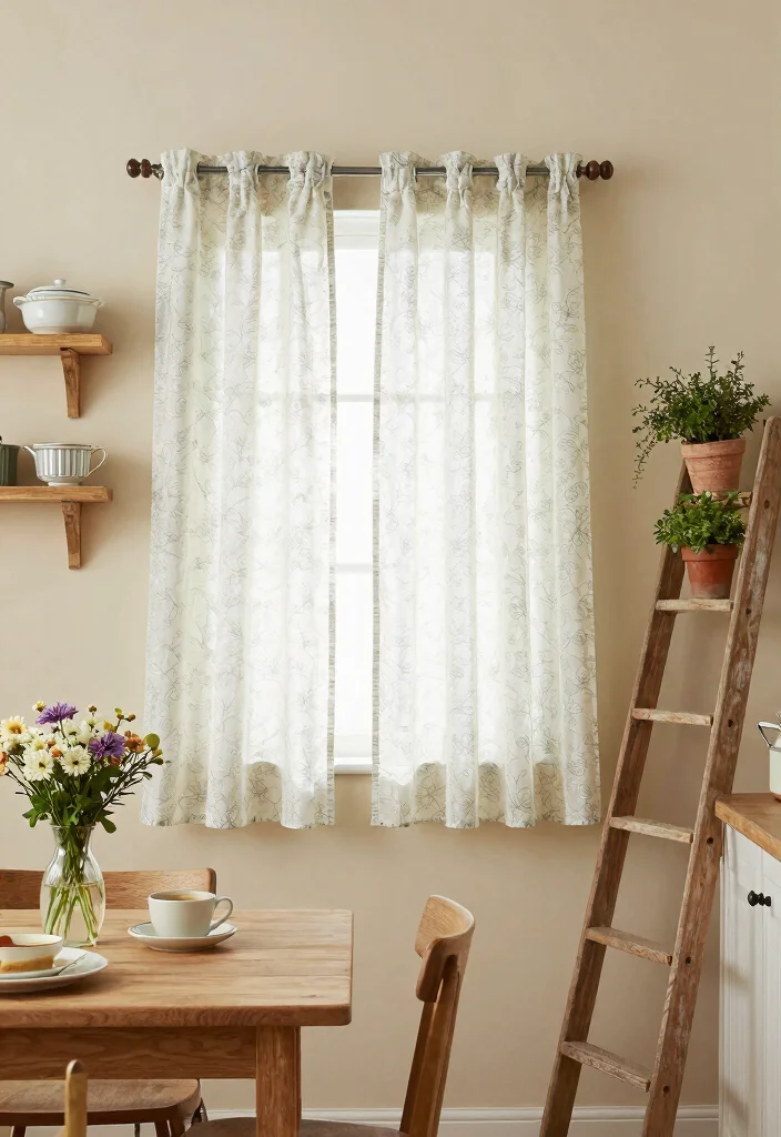 17 Cafe Curtains Kitchen 2026 Trending Ideas With Cozy Vintage Feel - 1. Soft Floral Patterns 1