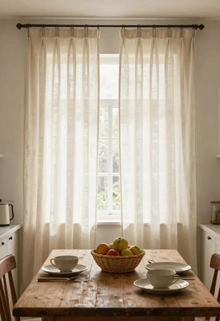 17 Cafe Curtains Kitchen 2026 Trending Ideas With Cozy Vintage Feel - 10. Warm Neutrals 1