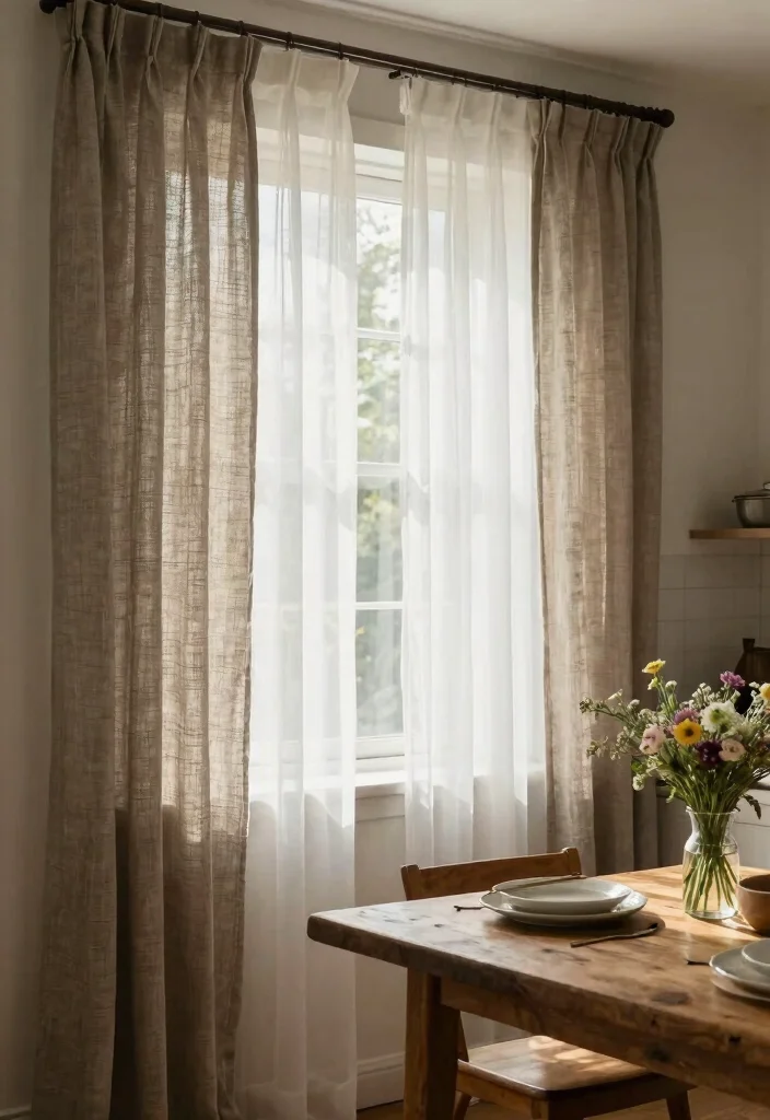 17 Cafe Curtains Kitchen 2026 Trending Ideas With Cozy Vintage Feel - 8. Layered Curtain Styles 1