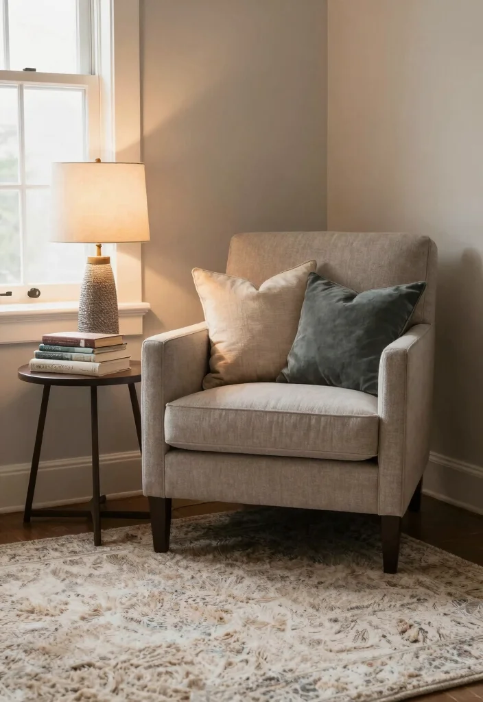 17 Carpet Placement Living Room Ideas That Define the Space - 3. Corner Comforts: Cozy Nooks 1
