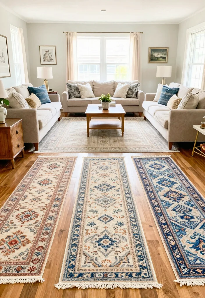 17 Carpet Placement Living Room Ideas That Define the Space - 4. Define Walkways: Clear Pathways 1