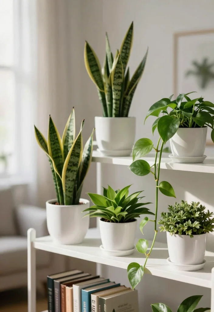 17 Top of Bookshelf Decor Ideas That Look Designer Styled 2 17 Top of Bookshelf Decor Ideas That Look Designer Styled - 1. Greenery for Freshness 1