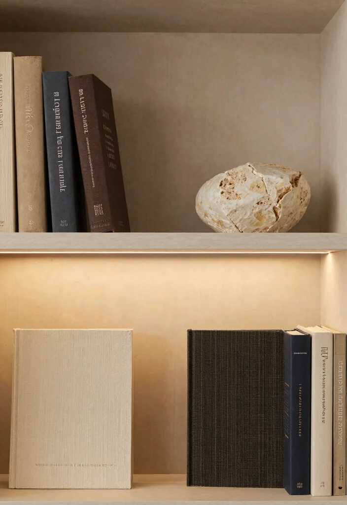 17 Top of Bookshelf Decor Ideas That Look Designer Styled 17 17 Top of Bookshelf Decor Ideas That Look Designer Styled - 16. Use a Tactile Element 1