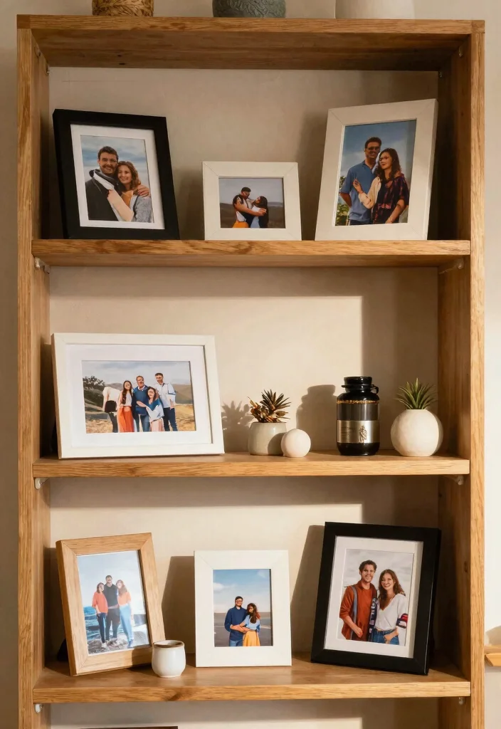 17 Top of Bookshelf Decor Ideas That Look Designer Styled 8 17 Top of Bookshelf Decor Ideas That Look Designer Styled - 7. Personalized Touch 1