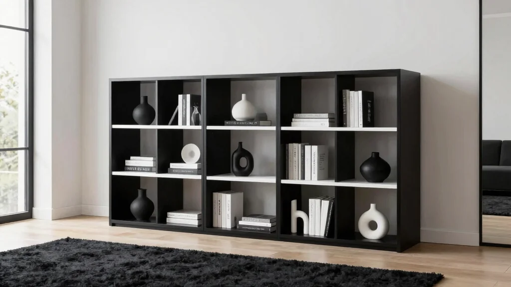 18 Black and White Bookshelf Ideas With Bold Contrast