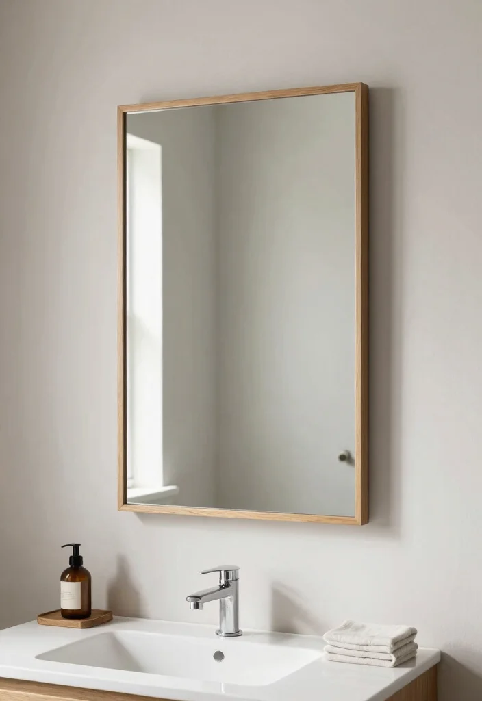 18 Modern Bathroom Mirrors Ideas With Sleek Reflection 16 18 Modern Bathroom Mirrors Ideas With Sleek Reflection - 15. Minimalist Framed Mirrors 1