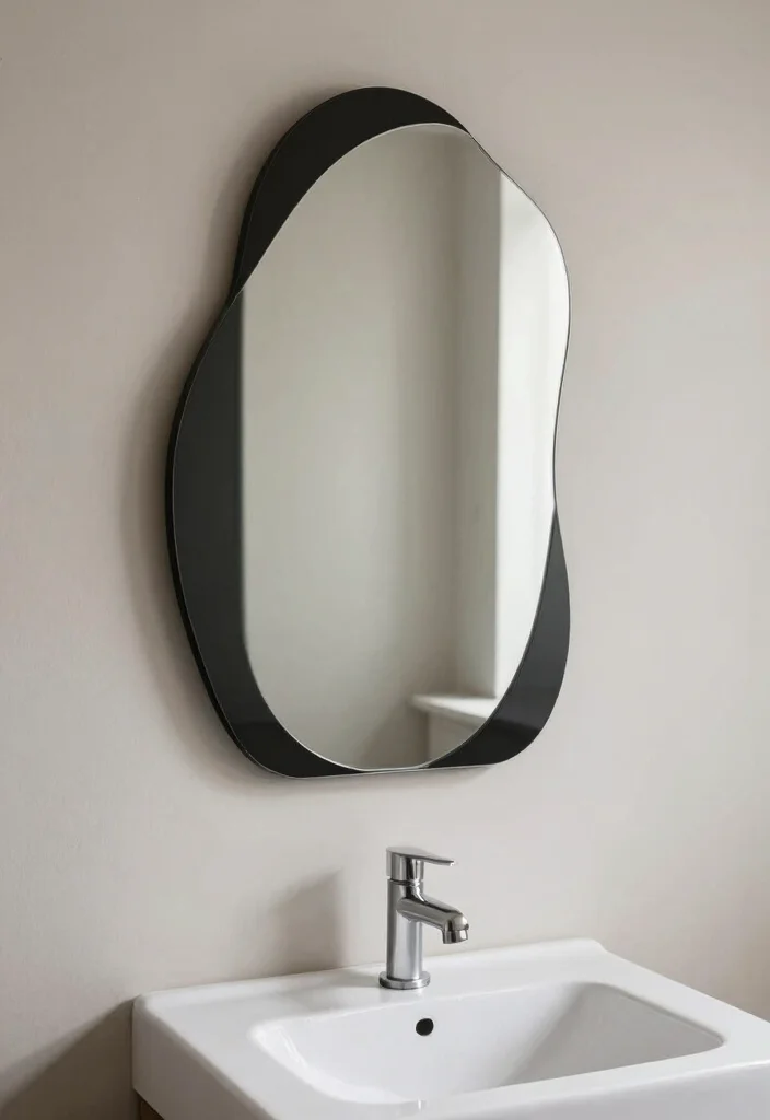18 Modern Bathroom Mirrors Ideas With Sleek Reflection 18 18 Modern Bathroom Mirrors Ideas With Sleek Reflection - 17. Unique Shape Mirrors 1