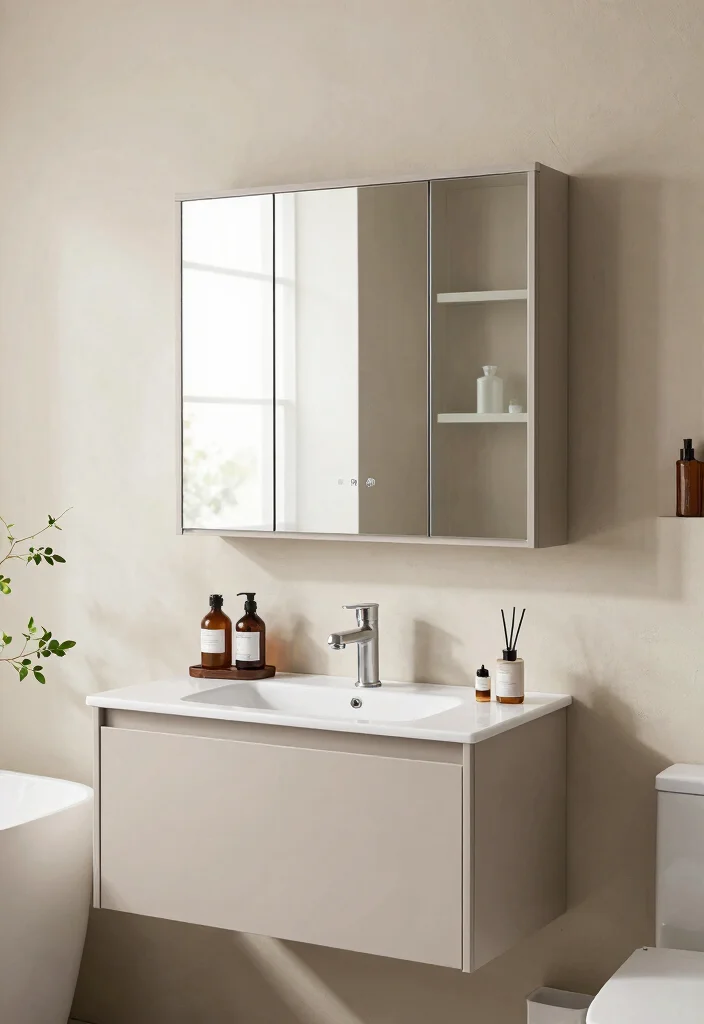 18 Modern Bathroom Mirrors Ideas With Sleek Reflection 4 18 Modern Bathroom Mirrors Ideas With Sleek Reflection - 3. Mirrored Cabinets 1