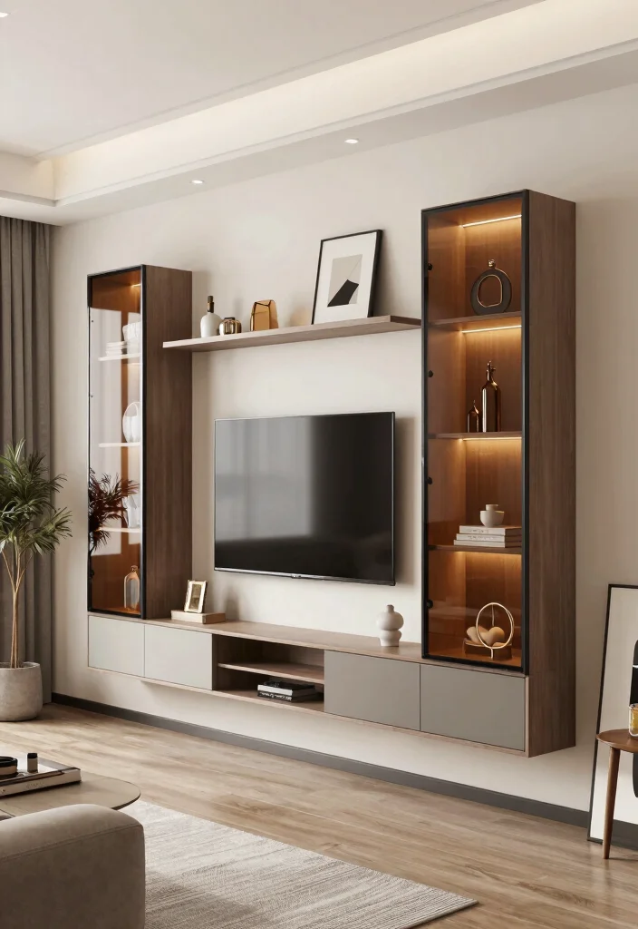 18 TV Wall Shelf 2026 Trending Ideas With Sleek Modern Style - 13. Wall-Mounted Cabinet Shelves 1
