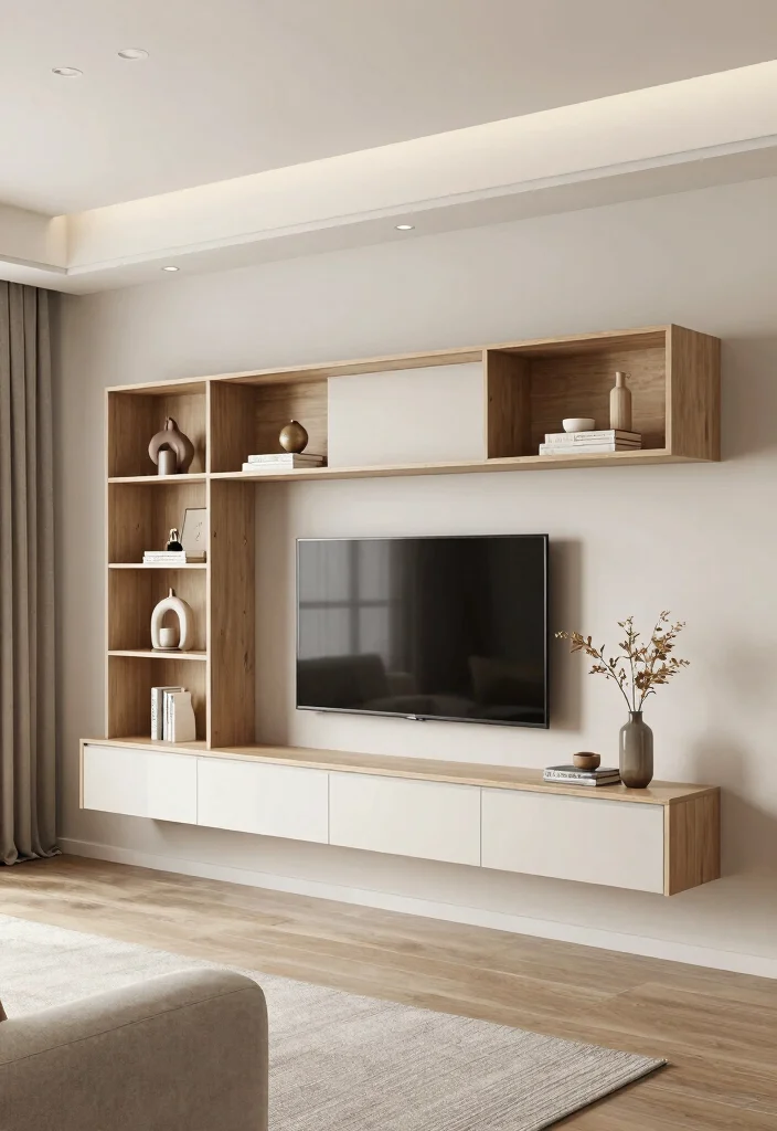 18 TV Wall Shelf 2026 Trending Ideas With Sleek Modern Style - 15. Multi-Purpose Floating Units 1